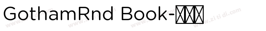 GothamRnd Book字体转换